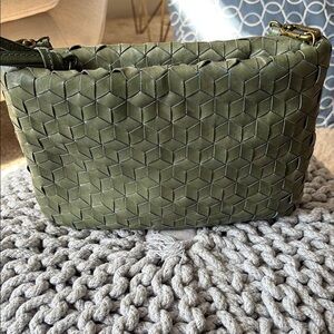 Madewell Green Woven Crossbody Bag